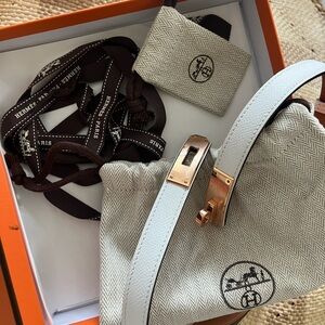 Hermès Kelly Belt w Rose Gold Hardware